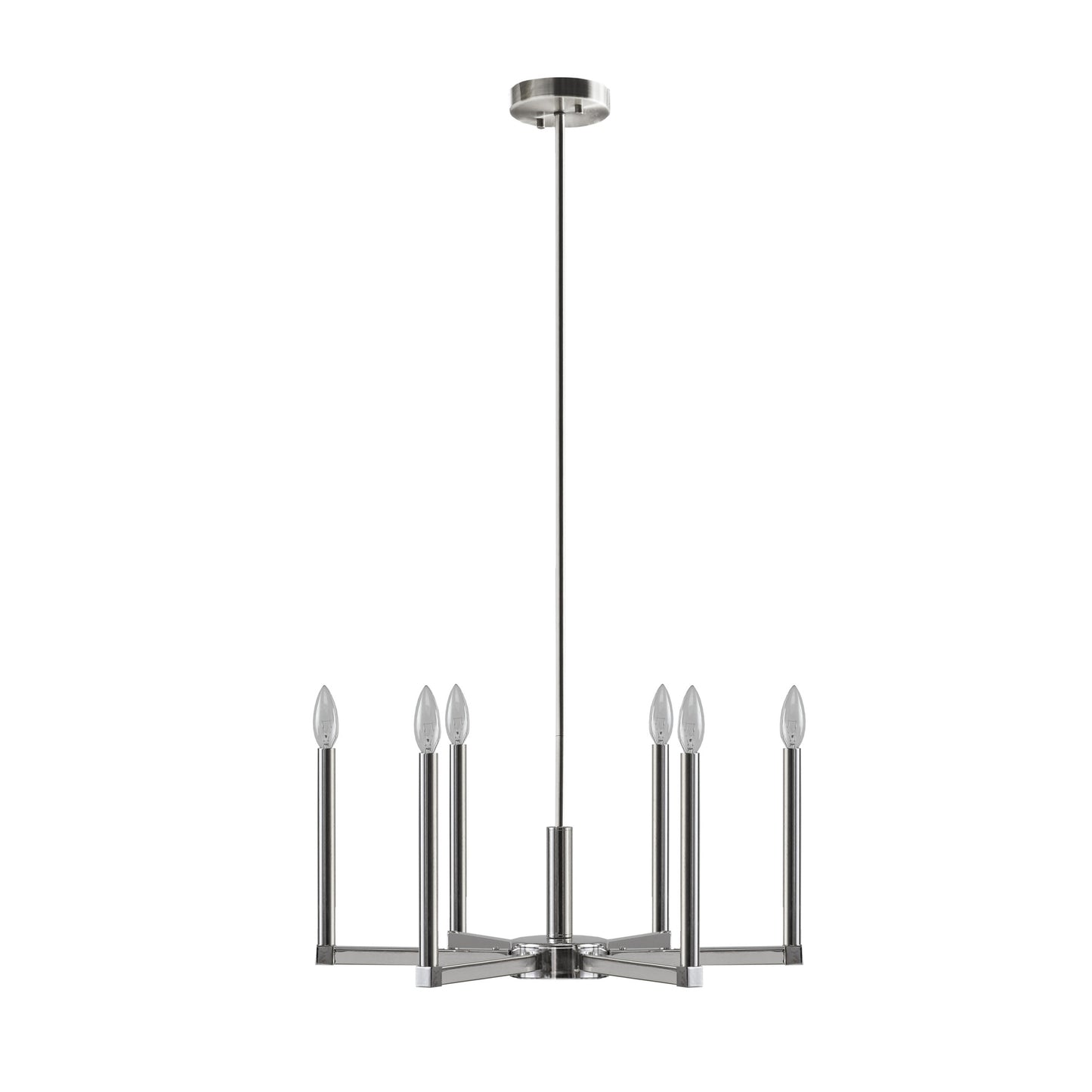 INK+IVY 6-Light Contemporary Candelabra Styled Chandelier