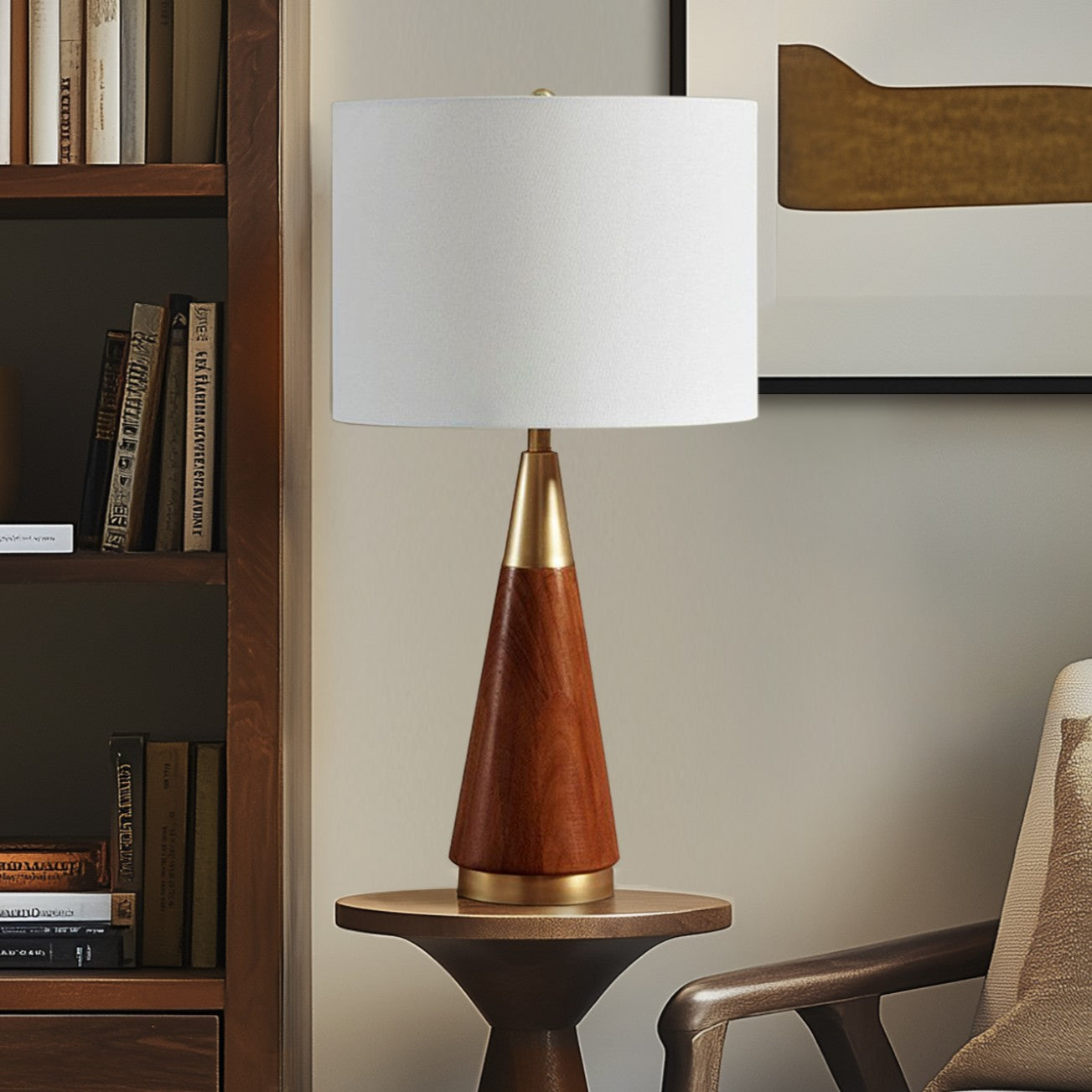 INK+IVY Triangular Table Lamp