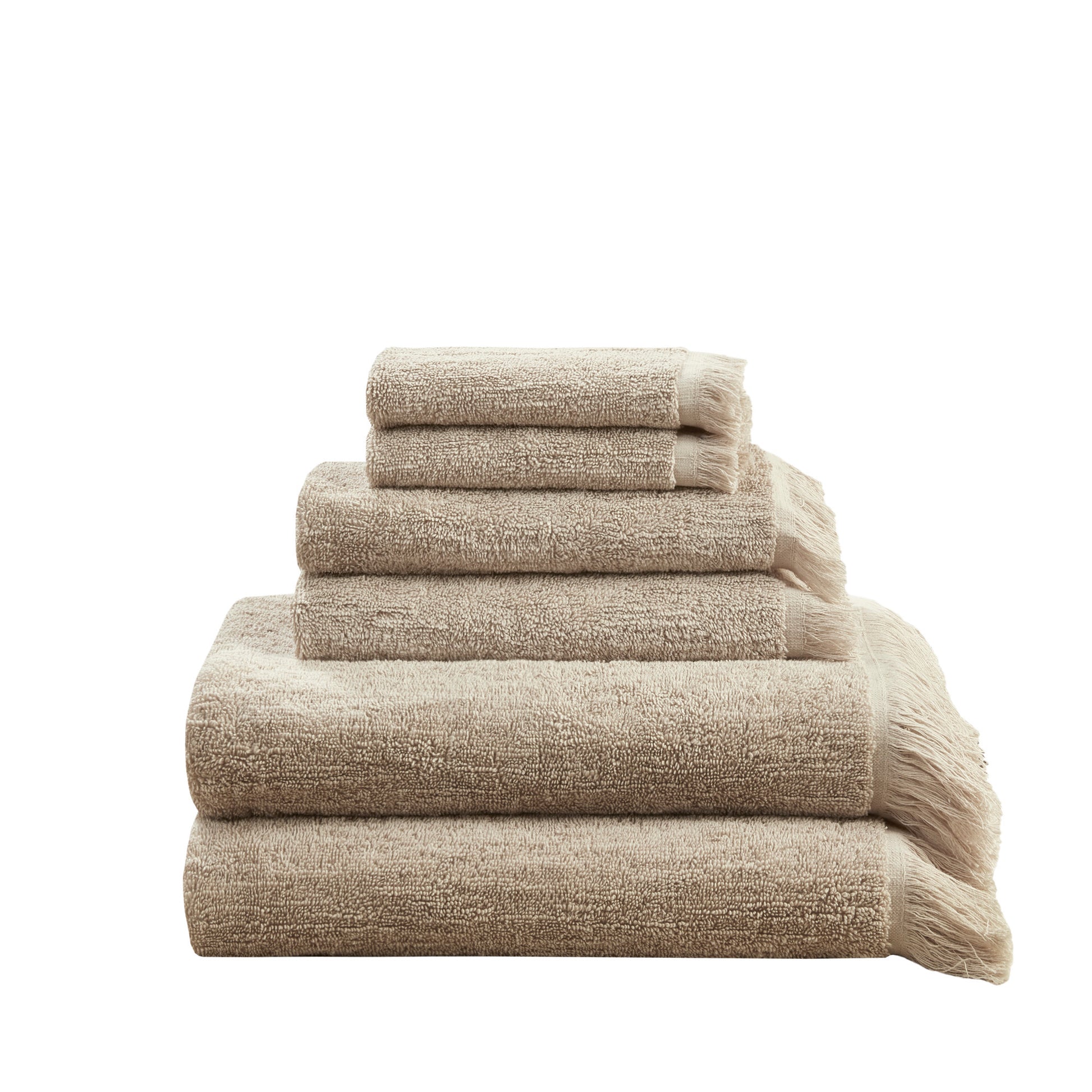 INK+IVY Cotton Dobby Slub 6 Piece Towel Set