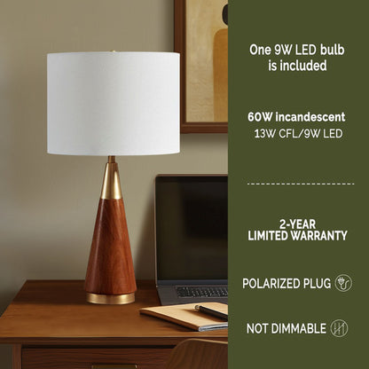 INK+IVY Triangular Table Lamp