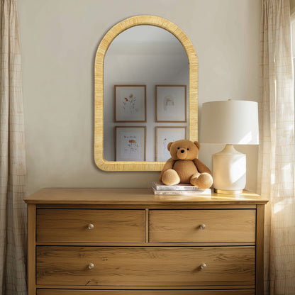 Nova Natural Rattan Rectangle Wall Mirror