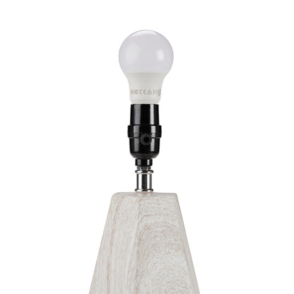 INK+IVY 23" Resin Table Lamp with Faux Wood Texture