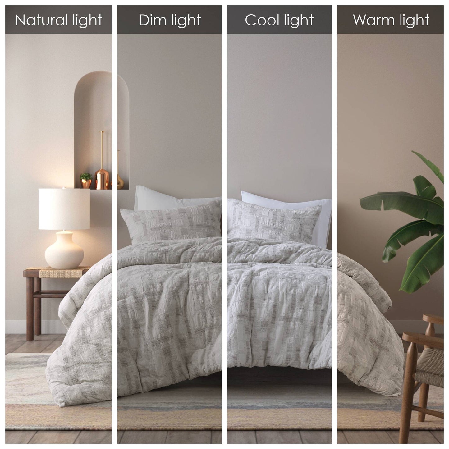 INK+IVY 3 Piece Cotton Jacquard Comforter Set