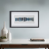 Cerulean Stones Framed Blue Agate Shadowbox Wall Decor Panel