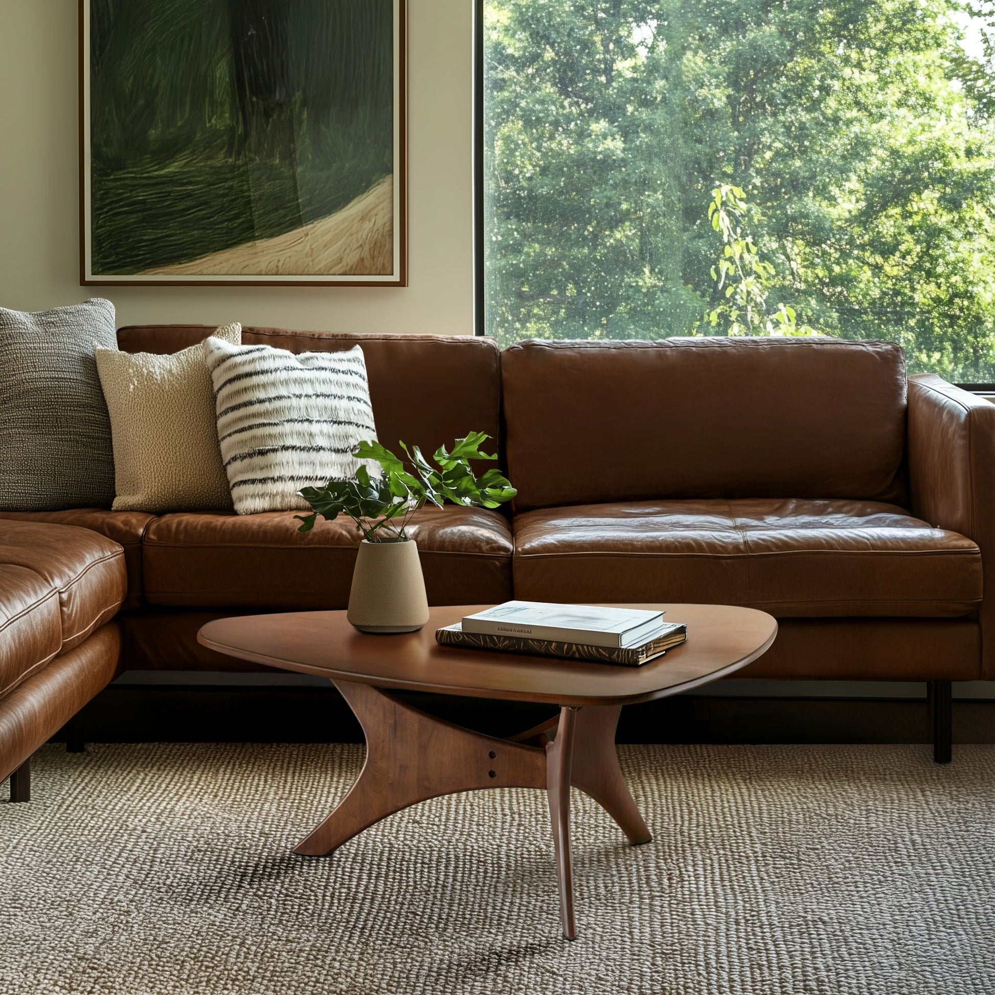 INK+IVY Triangle Wood Coffee table