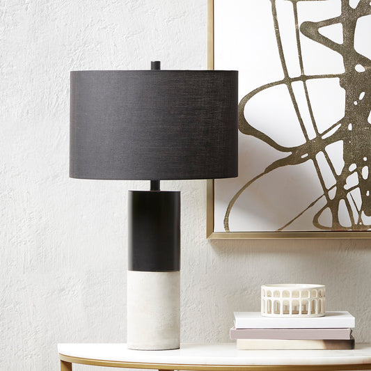 INK+IVY Concrete Table Lamp