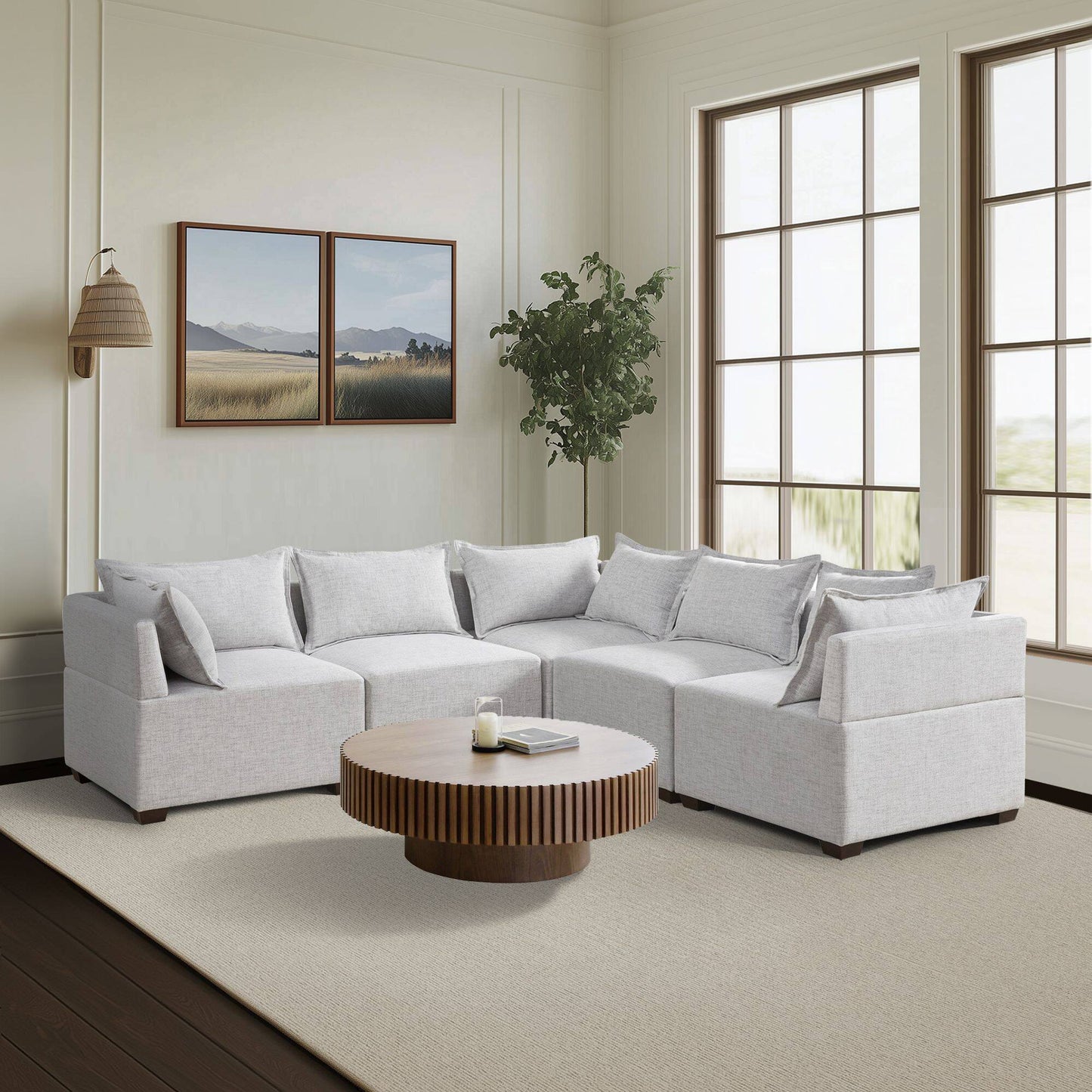 Molly 5-Piece Modular L-Shape Sofa